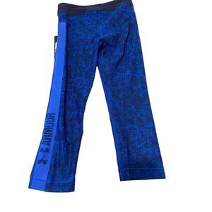 Under Armour Women's HeatGear Compression Leggings Size‎ Small Blue & Black
